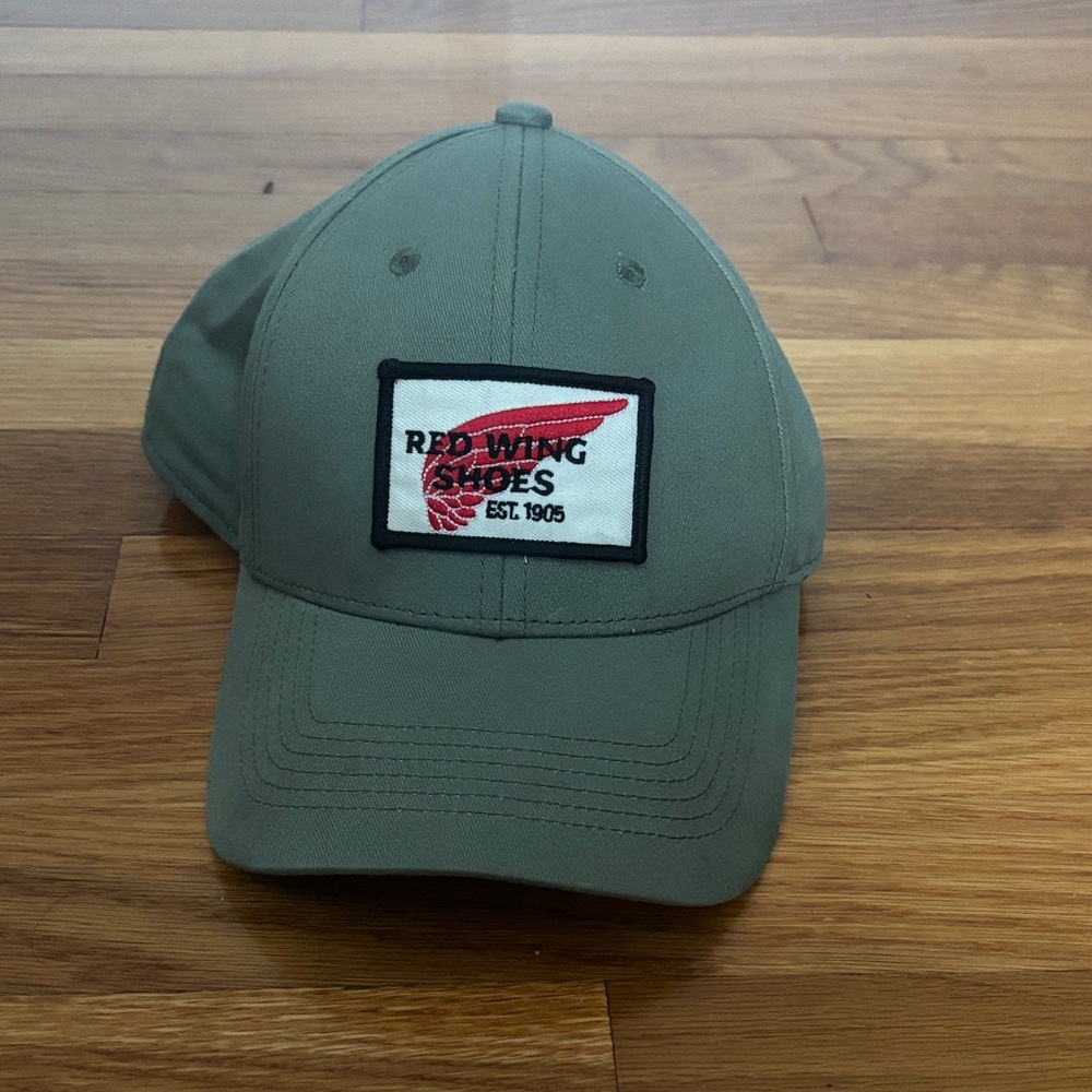Red Wing Shoes Olive Green Baseball Cap